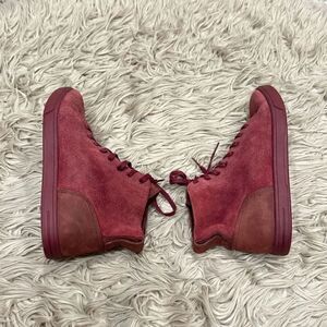 UGGs red leather sneakers size 9